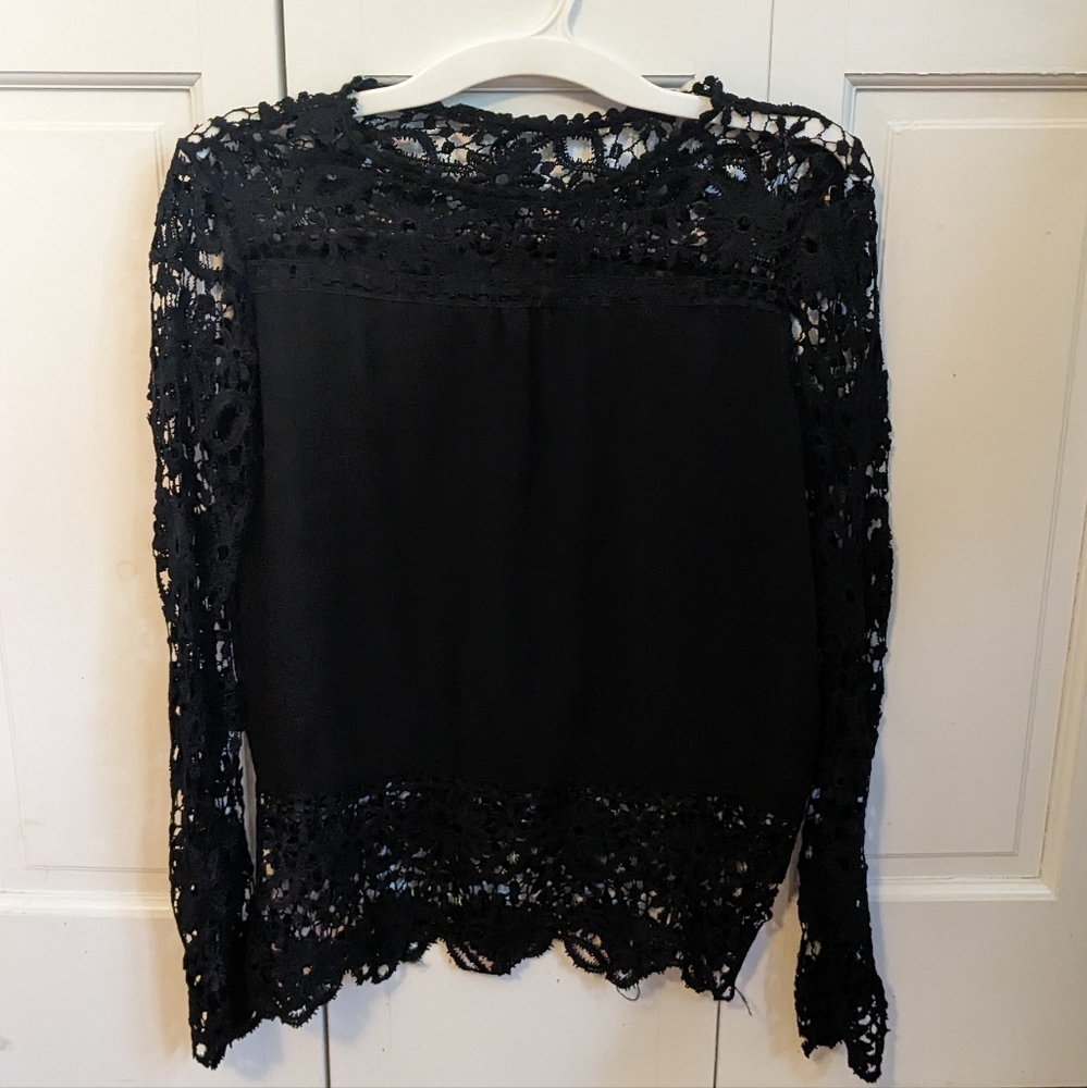 Sheer black long sleeve